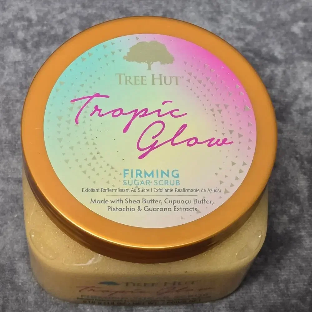 TREE HUT Tropic Glow Firming Sugar Scrub 18 oz | Exfoliating Body Care